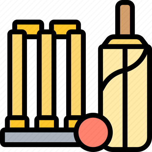 Cricket, ball, bat, competition, sport icon - Download on Iconfinder