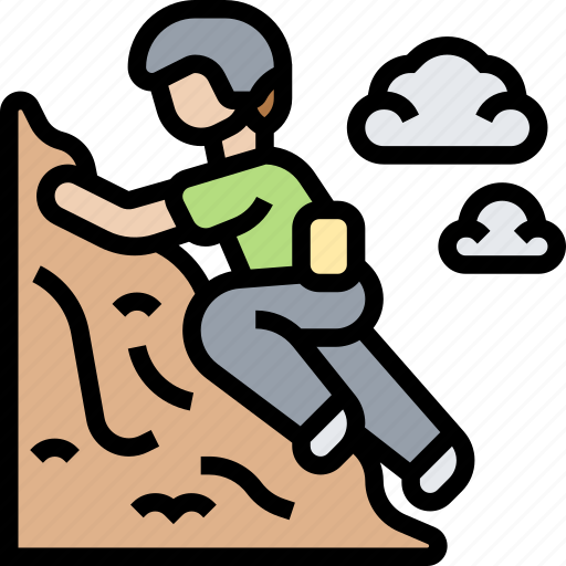 Rock, climbing, mountain, adventure, activity icon - Download on Iconfinder