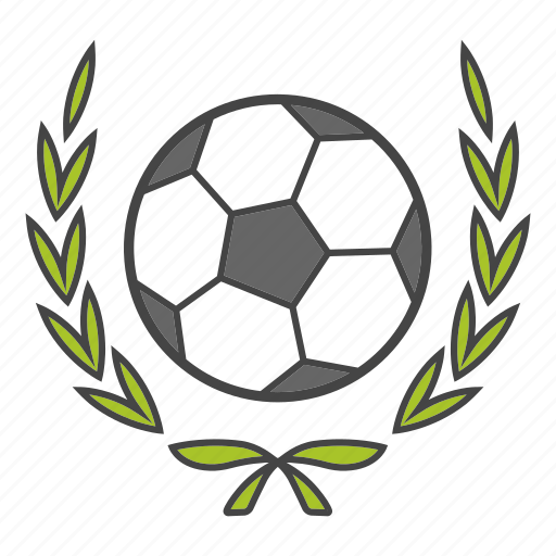 Ball, football, laurel, soccer, sport, win, wreath icon - Download on Iconfinder