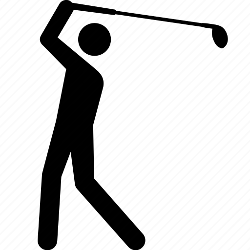 Golf, swing, golfing, golfer, play, stroke, club icon - Download on Iconfinder