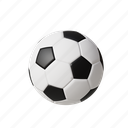football, soccer, ball, sport, black, white, round 