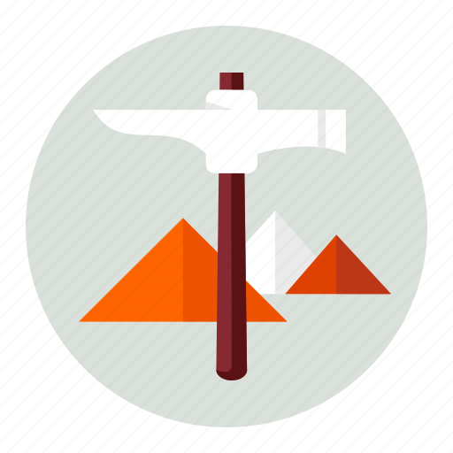 Mountains, pickaxe, mountain icon - Download on Iconfinder