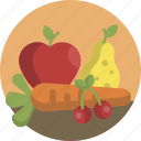 fruit, apple, carrot, spring, pear, vegetables