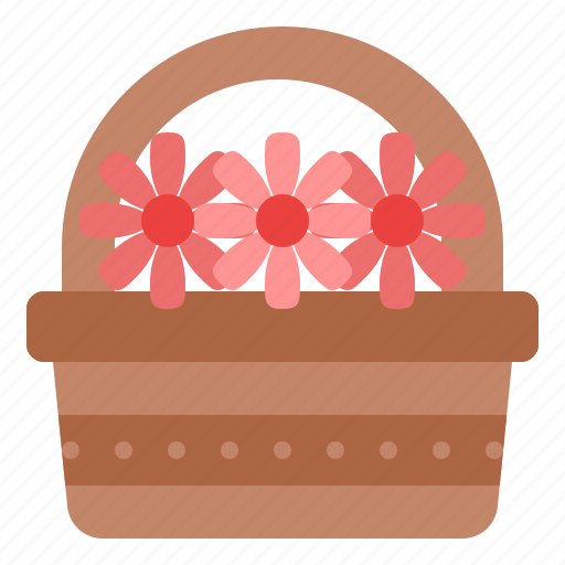 Flowers, basket, nature, garden icon - Download on Iconfinder