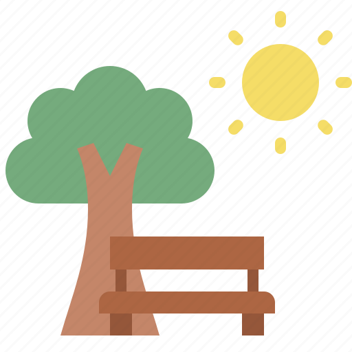 Park, chair, sun, tree icon - Download on Iconfinder