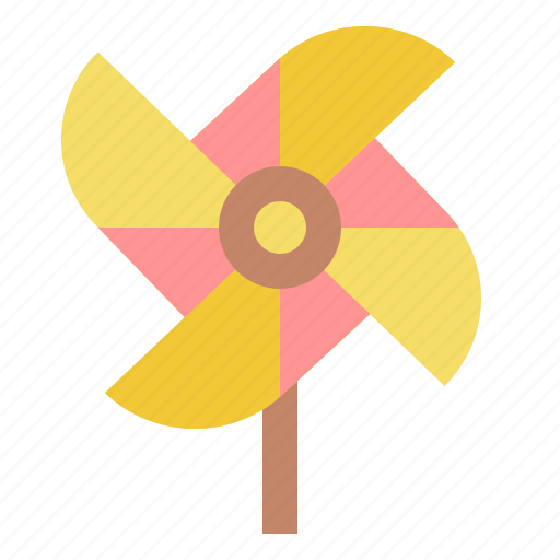 Pinwheel, wind, toy, spring icon - Download on Iconfinder
