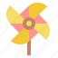 pinwheel, wind, toy, spring 