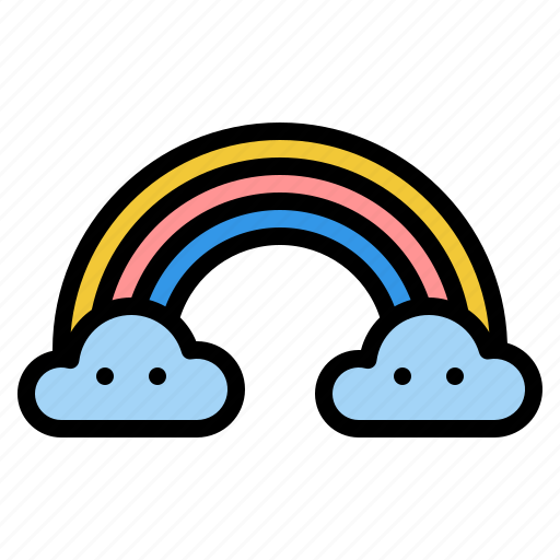 Rainbow, sky, nature, rain icon - Download on Iconfinder