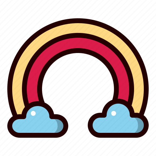 Rainbow, spring, weather, cloud icon - Download on Iconfinder