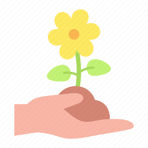 Flower, hand, nature, blossom icon - Download on Iconfinder