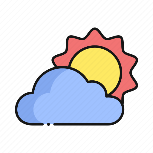 Cloudy, sun, weather, cloud icon - Download on Iconfinder