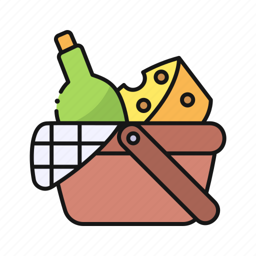 Picnic, basket, food icon - Download on Iconfinder
