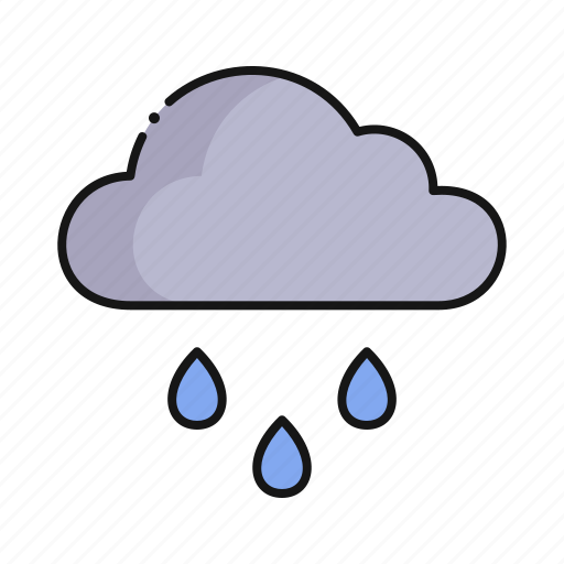 Raining, rain, cloud, weather icon - Download on Iconfinder