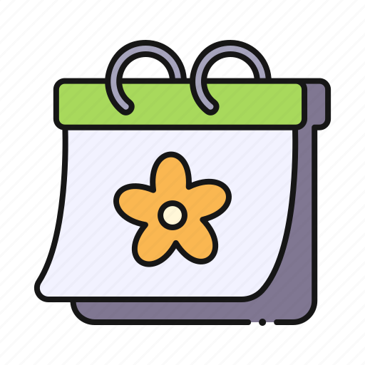 Spring, calendar, flower, date icon - Download on Iconfinder