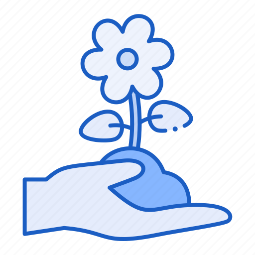 Flower, hand, nature, blossom icon - Download on Iconfinder