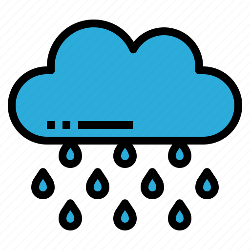 Raining, rain, weather, cloud icon - Download on Iconfinder