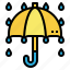umbrella, protection, rain, rainy, weather 