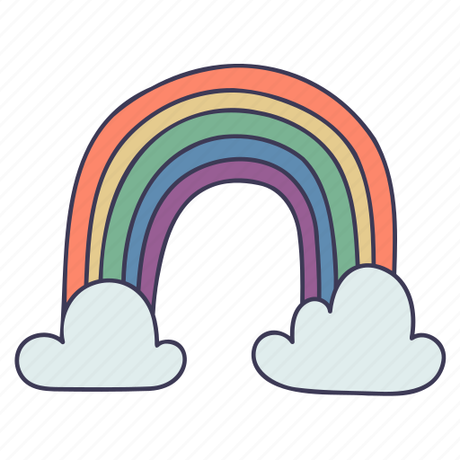 Bow, clouds, rain, rainbow, weather icon - Download on Iconfinder
