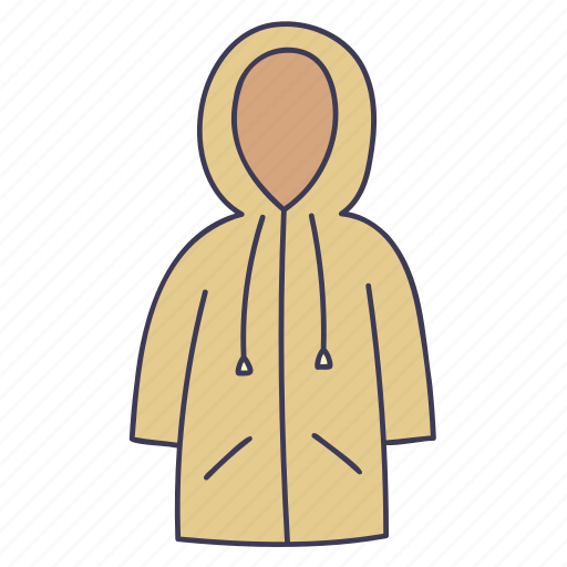 Clothes, coat, jacket, rain, raincoat icon - Download on Iconfinder