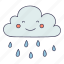 drop, nature, rain, water, cloud 