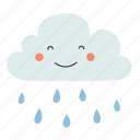 drop, nature, rain, water, cloud