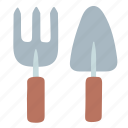 fork, garden, transplanter, spade, pitchfork