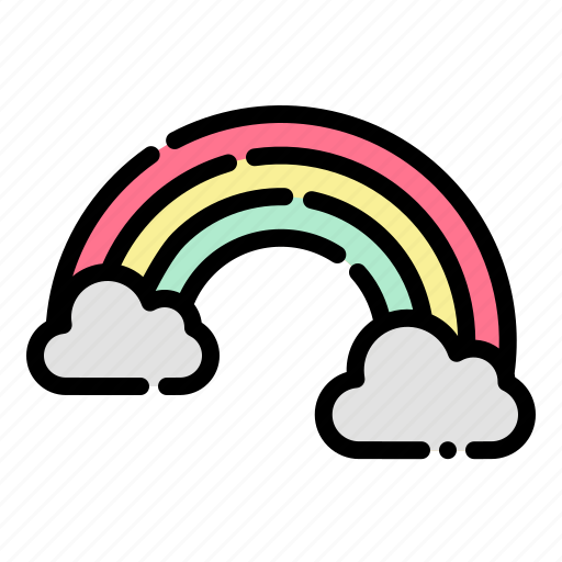 Rainbow, cloud, colorful, spring icon - Download on Iconfinder
