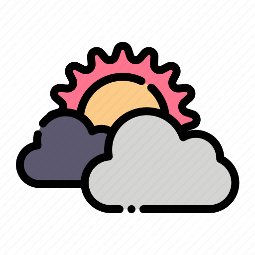 Cloudy, sun, cloud, spring icon - Download on Iconfinder