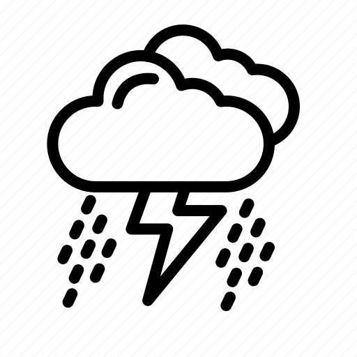 Storm, thunder, weather, forecast, rain icon - Download on Iconfinder