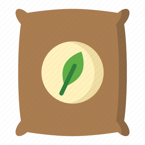 Fertilizer, sack, bag, plant, agriculture, farming, ecology icon - Download on Iconfinder