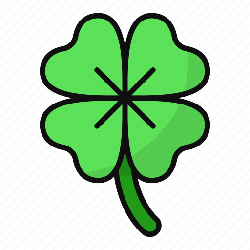 Clover, fortune, lucky, plant, spring, shamrock, four leaves icon - Download on Iconfinder