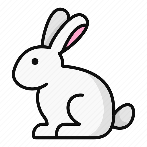 Rabbit, furry, pet, domestic animal, hare, bunny, long ears icon - Download on Iconfinder