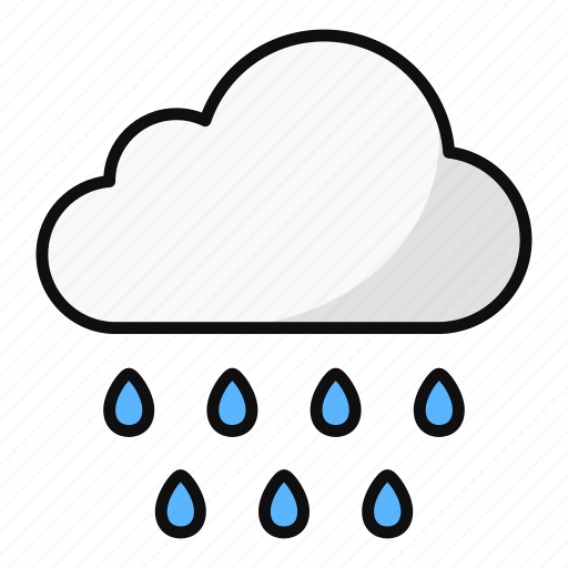 Rain, weather, cloud, rainy, forecast, drizzle, climate icon - Download on Iconfinder