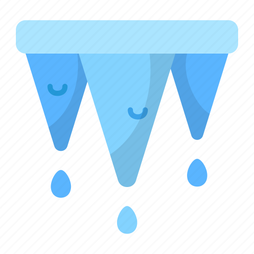 Icicle, melting, defrost, unfreeze, thaw, climate change icon - Download on Iconfinder