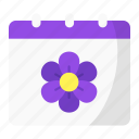 spring calendar, springtime, date, event, schedule, season, organizer