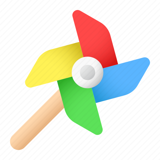 Paper windmill, pinwheel, origami, toy, childhood, plaything icon - Download on Iconfinder