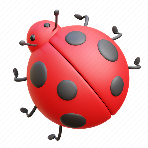 Ladybug, insect, bug, lady bug 3D illustration - Download on Iconfinder
