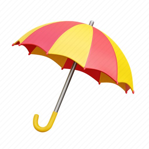 Umbrella, rain, weather, waterproof, protection 3D illustration - Download on Iconfinder
