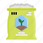 fertilizer, gardening, sack, plant 