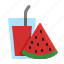 juice, drink, watermelon, summer 