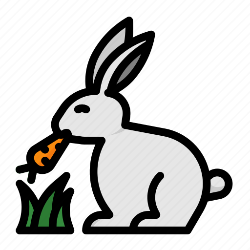 Rabbit, carrot, animal, spring icon - Download on Iconfinder