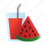 juice, watermelon, drink, summer 