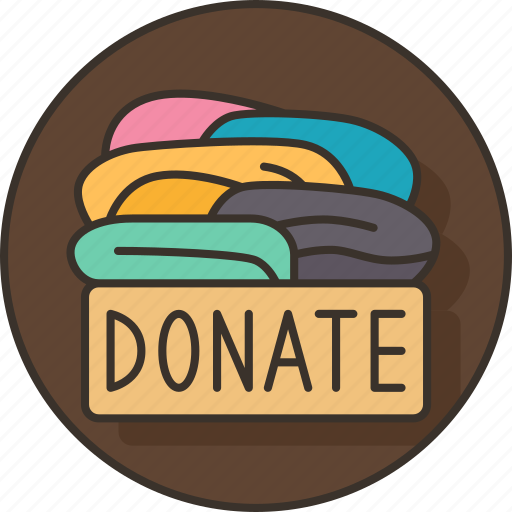 Donation, clothes, charity, help, support icon - Download on Iconfinder
