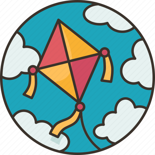 Kite, sky, wind, breeze, activity icon - Download on Iconfinder