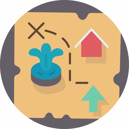 Hunting, scavenger, treasure, map, adventure icon - Download on Iconfinder