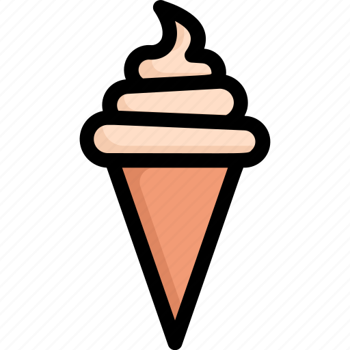 Food, ice cream, ice cream cone, nature, season, spring, weather icon - Download on Iconfinder