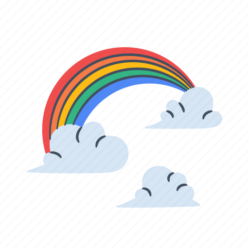 Rainbow, weather, nature, cloud, sky, rain, spectrum icon - Download on Iconfinder
