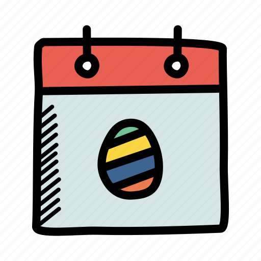 Calendar, celebration, day, easter, egg, event, festival icon - Download on Iconfinder