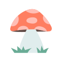 mushroom, doodle, clip, art, season, plant