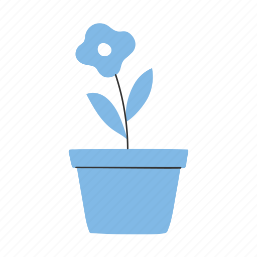 Flower, pot, clipart, growing, decorate icon - Download on Iconfinder